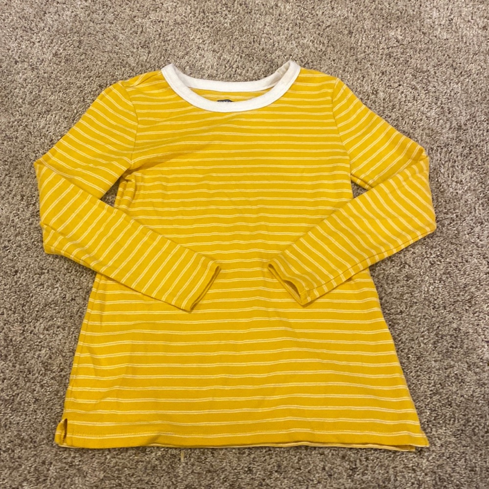 NWOT Yellow and white striped soft thermal shirt